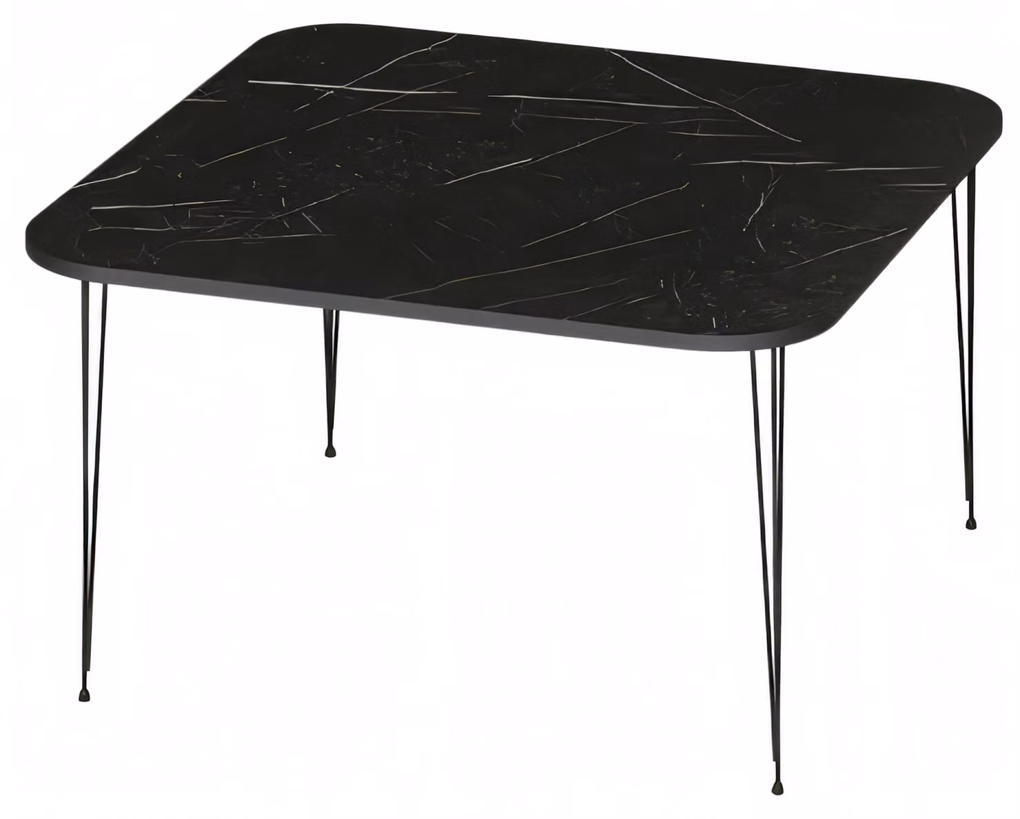 Eleganter schwarzer Couchtisch aus Holz mit modernem Design