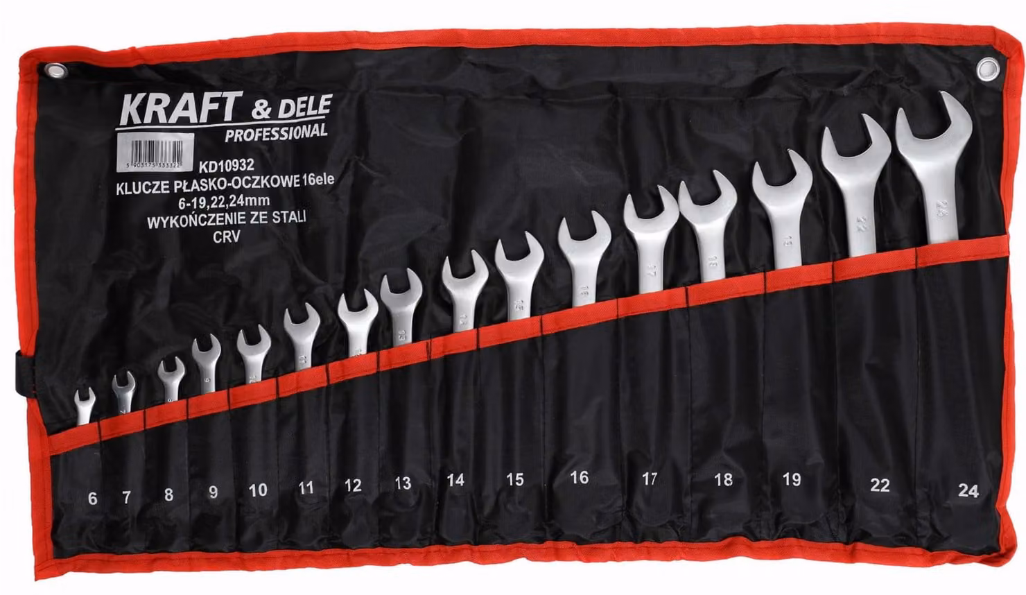 Kraft&Dele KD10932 chiavi 6-24mm 16pz