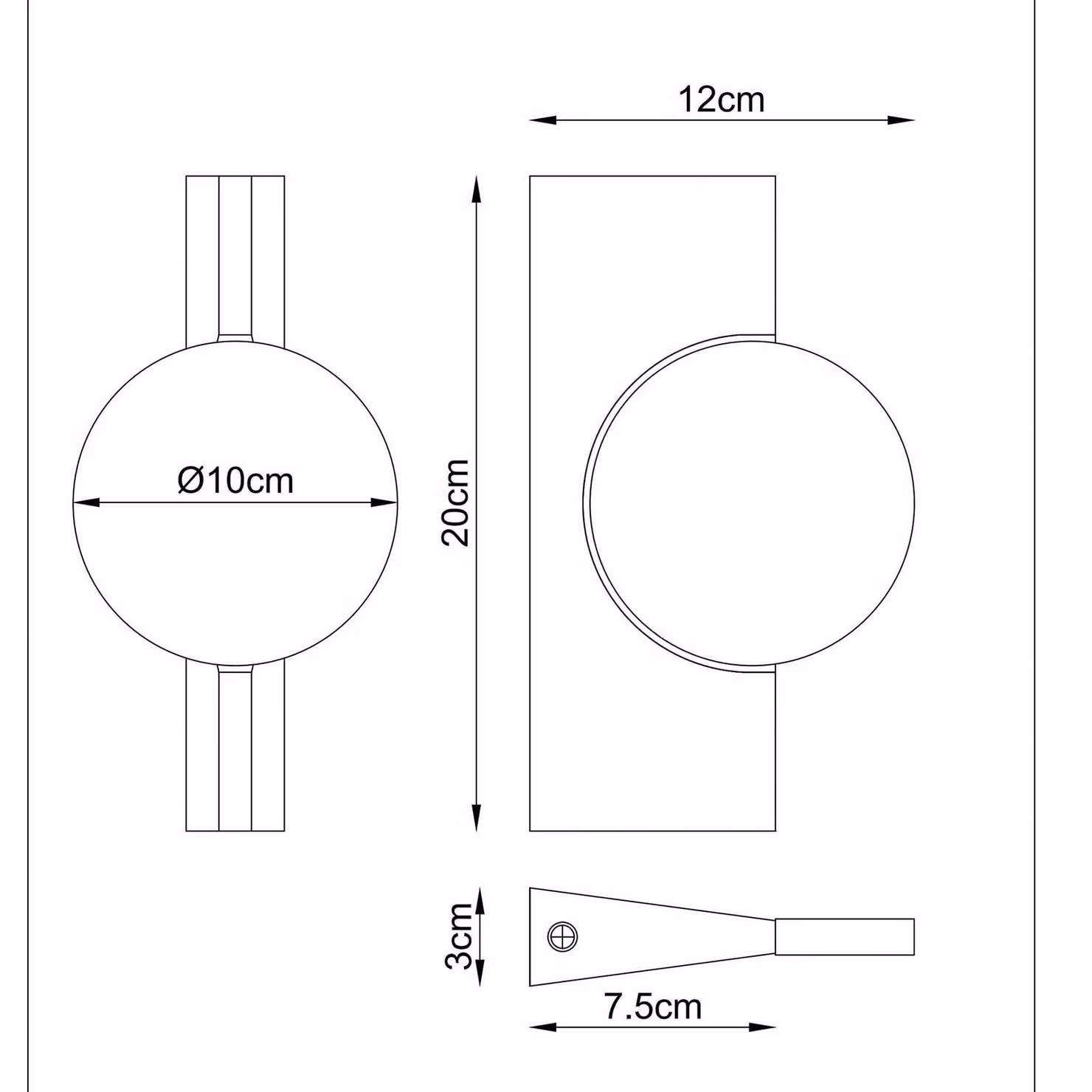 Globo Applique da parete a LED Jasper, Ottone / Oro, Soggiorno / Sala da pranzo, Metallo, Moderno, Applique a LED