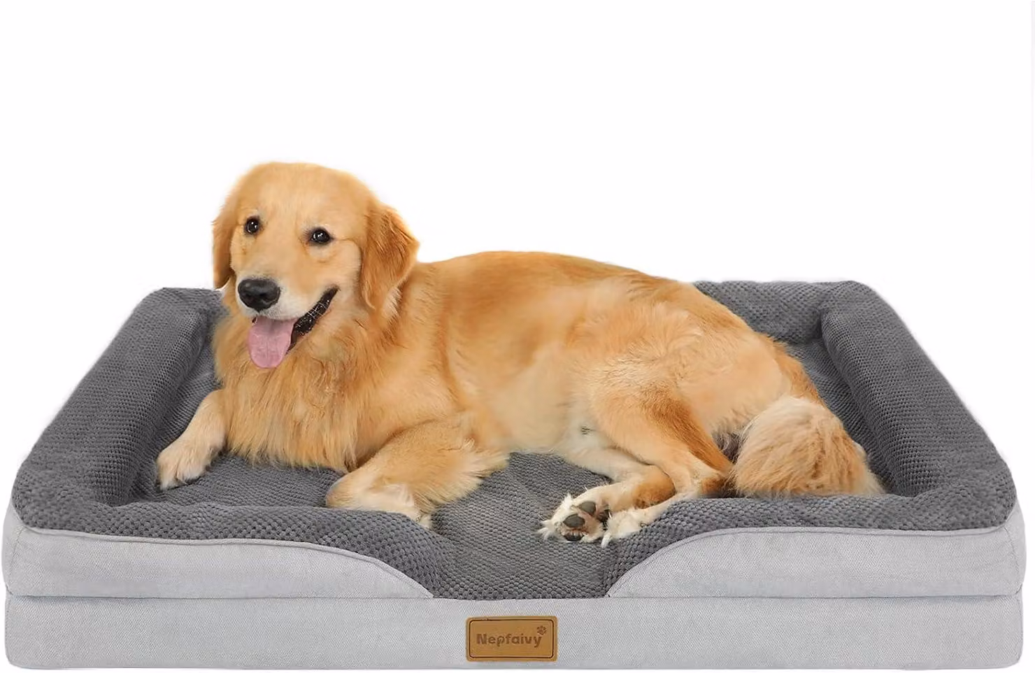 Cuccia ortopedica per cani, impermeabile, dimensioni 111 x 80 cm, con rivestimento lavabile, adatta per cani di grossa taglia