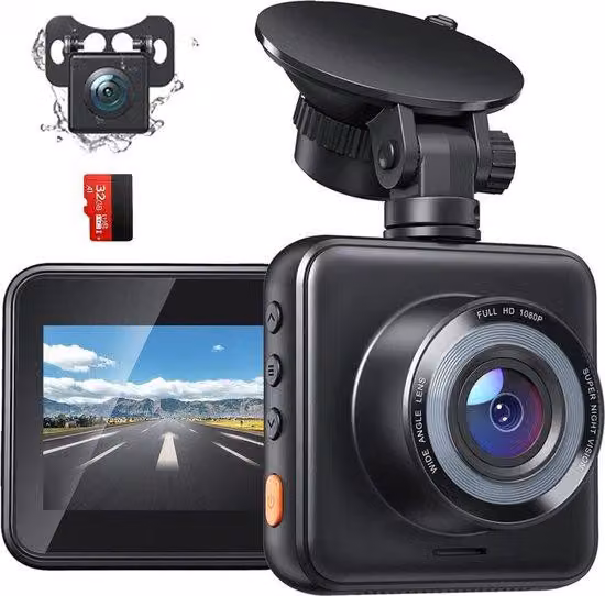 Videoregistratore per auto a doppio disco