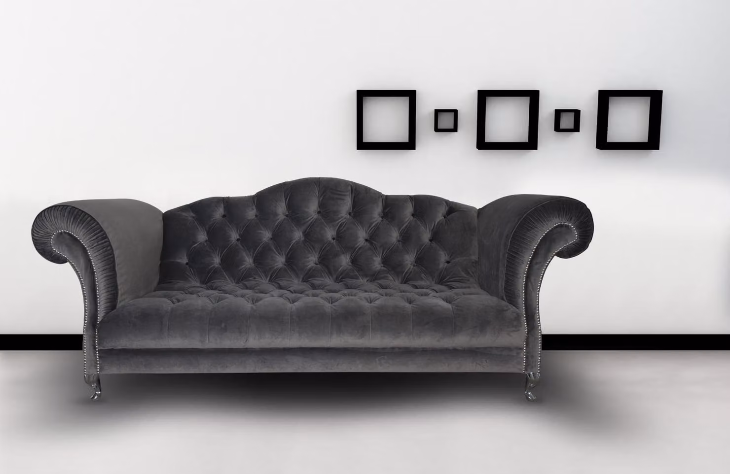Chesterfield Sofa Polster Designer Couchen Sofas Garnitur Textil Stoff Textil 36