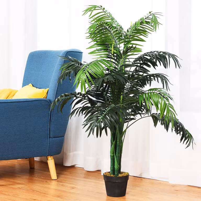 Palma artificiale Costway in vaso verde per arredo interno, Altezza: 110 cm