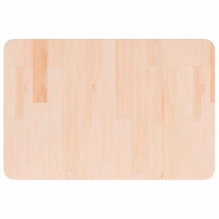 Piano Bagno 60x40x2,5 cm in Legno Massello Non Trattato