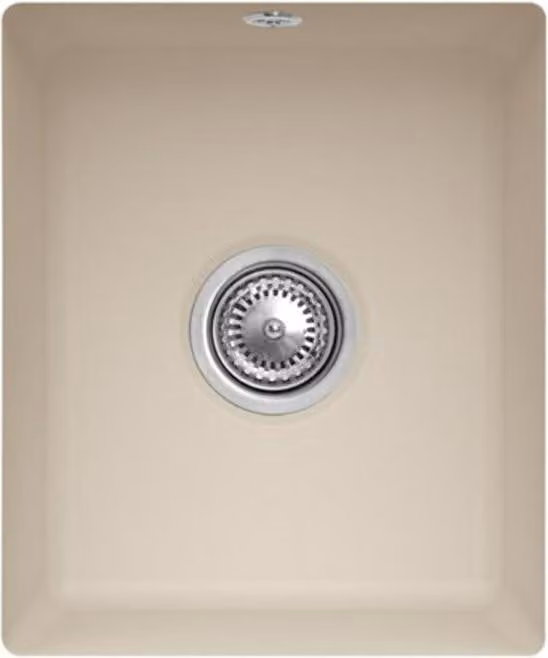 Lavello sottopiano V&B Subway 45 SU con scarico, eccentrico, mandorla CeramicPlus