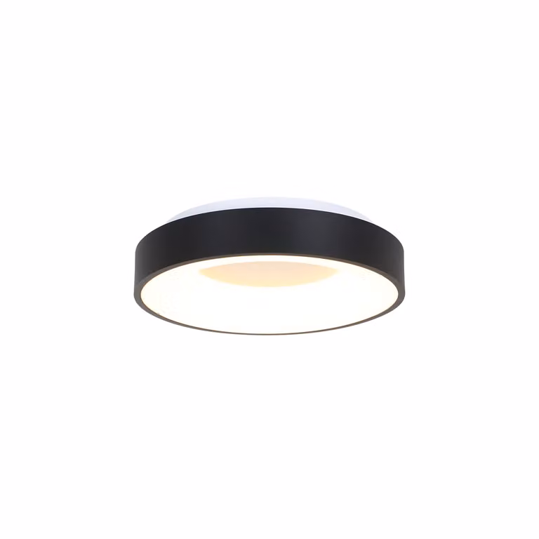 Plafoniera - nero - Ringlede -  plastica metallo - Ø 30cm - LED - 3086ZW - Steinhauer