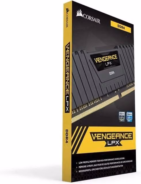 Kit di memoria RAM DDR4 desktop ad alta prestazione 3600 MHz 2 x 8 GB nero