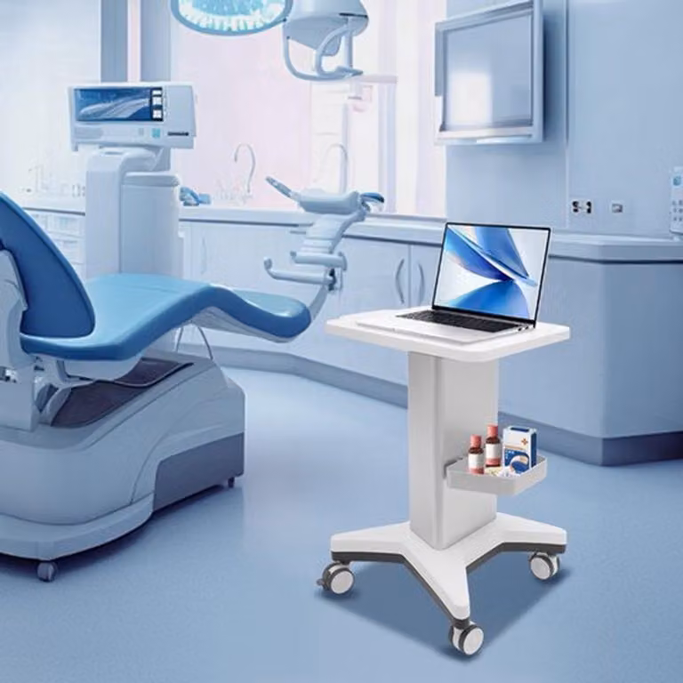 Carrello portattrezzi mobile a 2 livelli, con una capacità di carico di 60 kg, ideale per parrucchieri e studi professionali