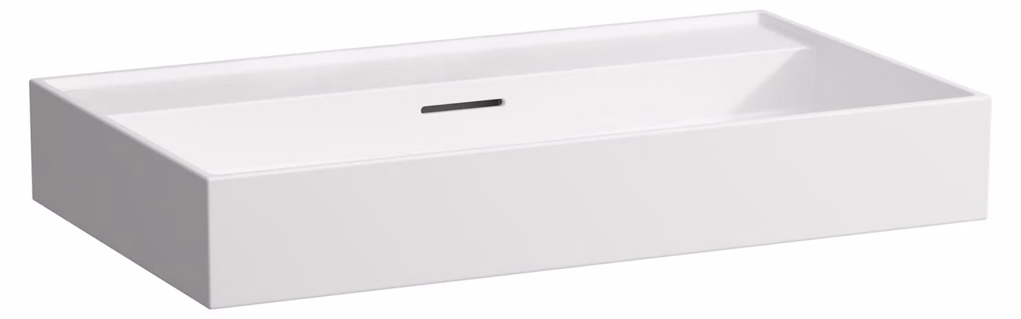 LAUFEN Kartell lavabo à poser, sans trou pour robinet, avec trop-plein, 800x460mm, H8163367571091, H8163367571091