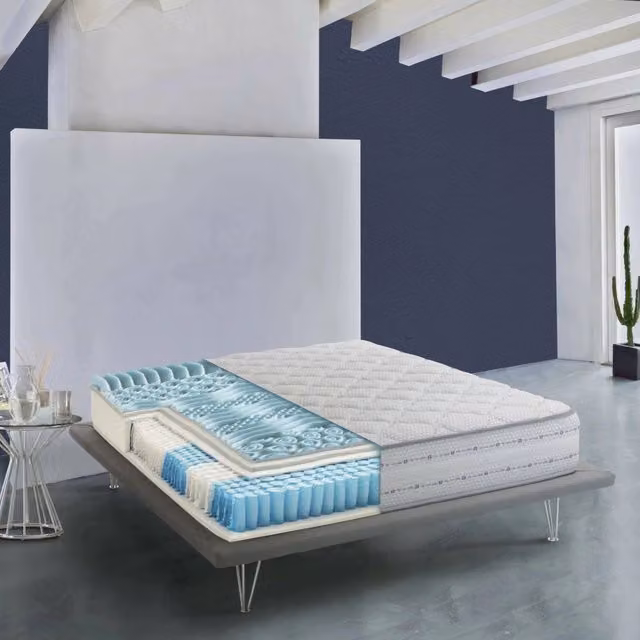 Materasso singolo Atilla Talamo Italia in Memory Foam e Molle Insacchettate, Bianco, L 80 x P 190 x H 26 cm – 1