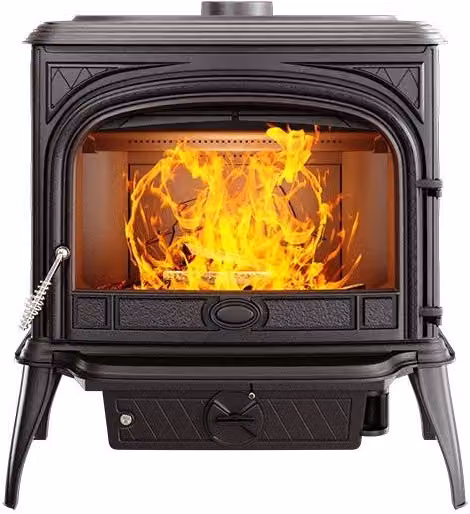Stufa a legna a libera installazione OUTINFIRE SPHINX S6 ECO colore nero