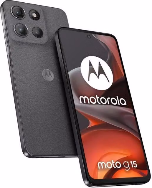 Motorola moto g15 Smartphone Android 15 4G Grigio con 512 GB di memoria e batteria da 5200 mAh, display da 6,72 pollici e USB tipo-C