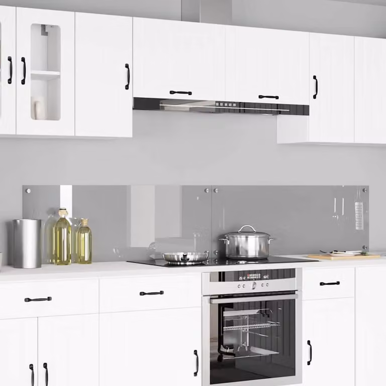 Set di 2 schienali da cucina vidaXL colore grigio, L: 110 cm, P: 40 cm