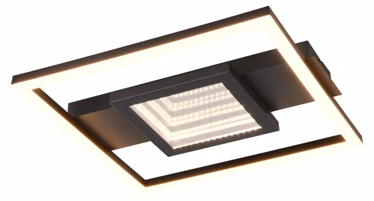 REALITY Plafoniera LED WHEELER, R64801932, 16W, 2000lm, 3000K, nero