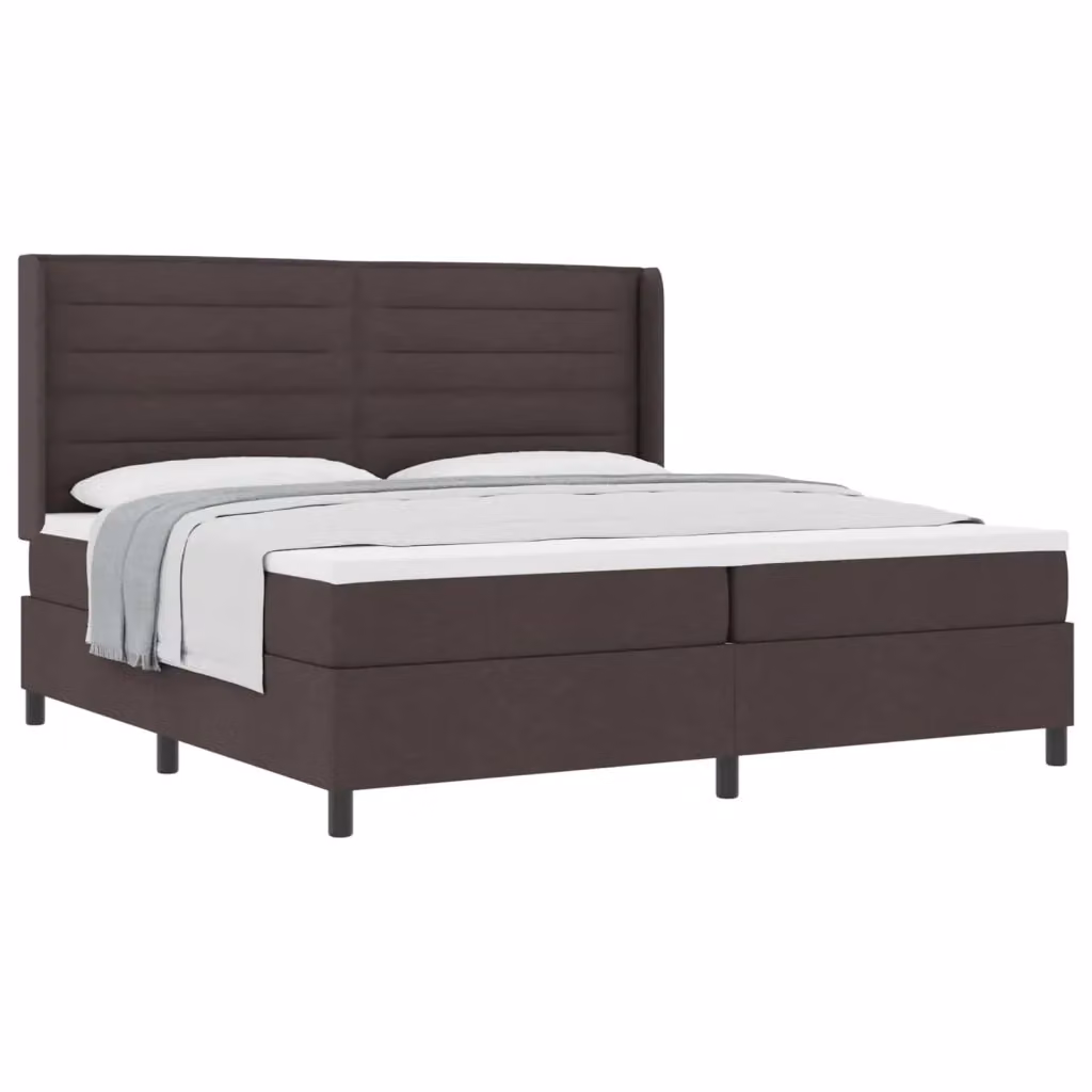Letto ibrido con molle e schiuma vidaXL marrone L: 200 cm, P: 200 cm, H: 280 cm – 2