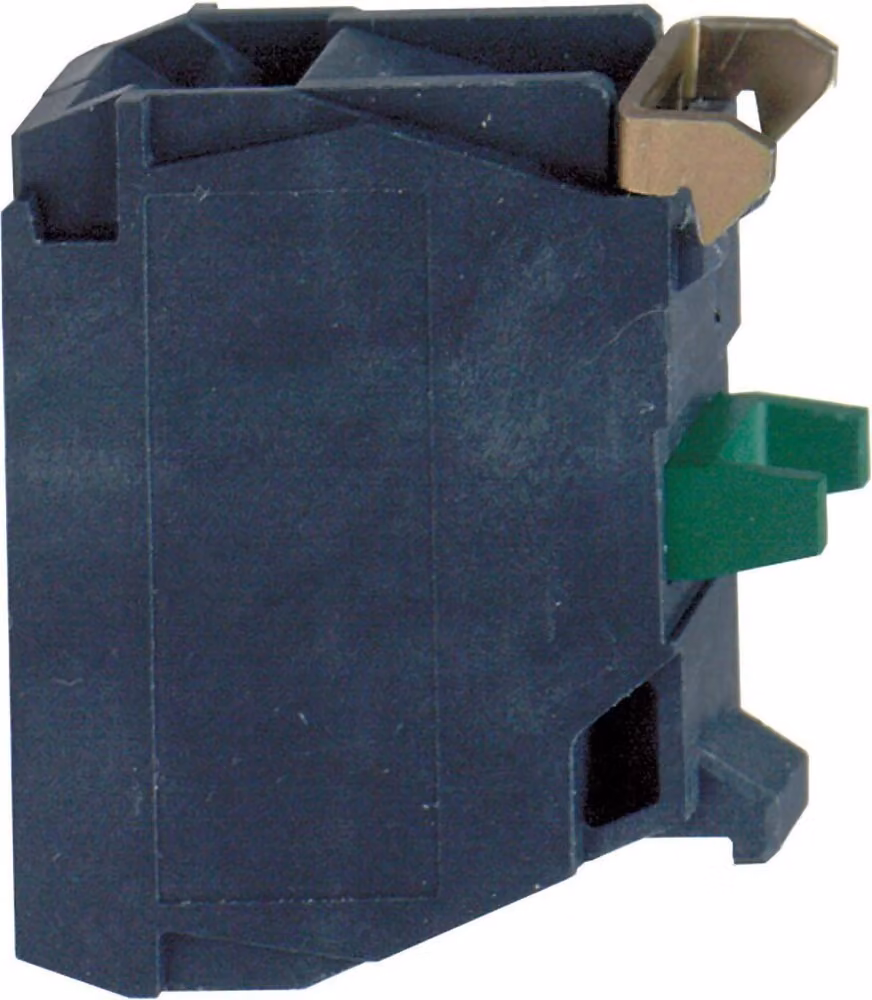 Interruttore ausiliario 1 contatto NA, collegamento a vite. ZBE1016