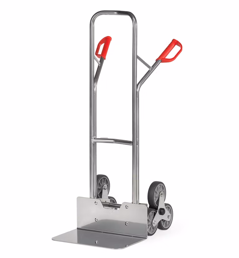 Carrello portascale in alluminio fino a 200 kg, altezza 1300 mm 3 rami di ruote a braccio