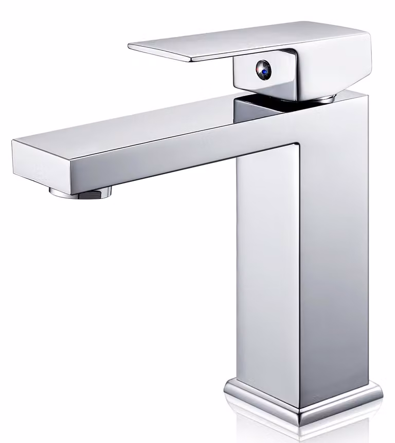 Miscelatore da bagno design quadrato
