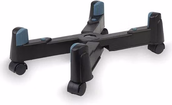 Scaffale per data center con 4 ruote - Regolabile fino a 25 cm - Nero