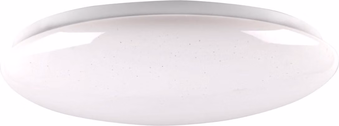 Plafone LED rotondo con telecomando PIRIUS bianco 48W, tonalità di bianco 5300 lm, materiale plastico, dimensioni: 7x38x38 cm, IP44, Polux