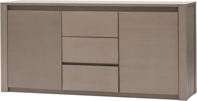 Madia credenza in frassino 2 porte 3 cassetti cenere l.184 p.48 h.88