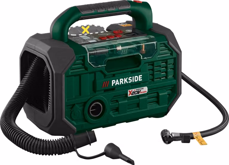 Compressore e pompa d'aria a batteria PARKSIDE® 20 V "PKA 20-Li C3", senza batteria e caricatore