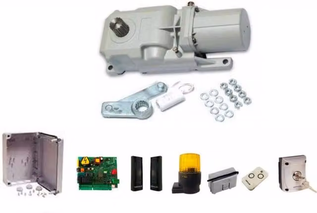 Kit completo interrato cancello battente 1 ANTA 500 Kg 230v FAAC GENIUS ROLLER