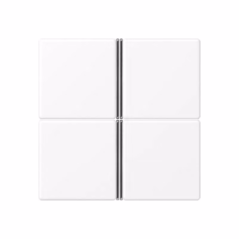 Set completo di chiavi (4 pezzi) - Piastra di copertura interruttore bianca A404TSAWWM