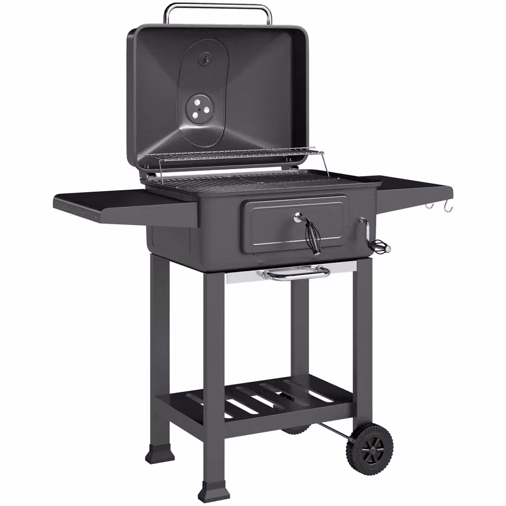 Barbecue a carbone con carrello Minimal Grigio 112 cm – 2