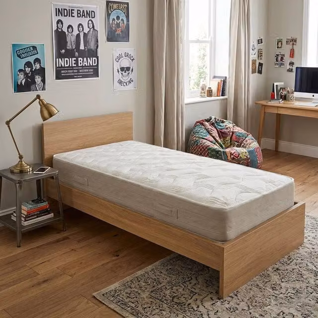 Materasso singolo Finlandia Comprarredo in memory foam bianco, anallergico e antiacaro, doppio lato estate/inverno, L/P/H: 80 x 190 x 22 cm – 1