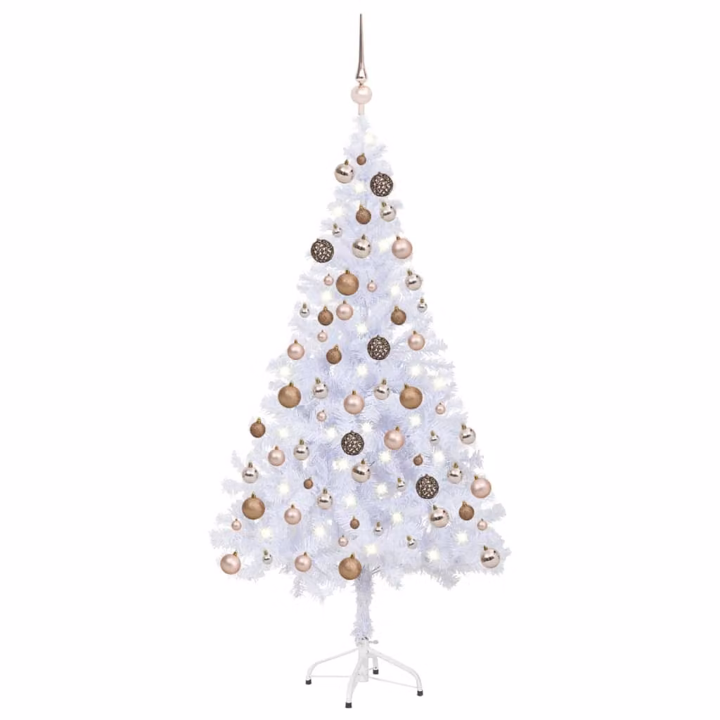 Maison Exclusive - Albero di Natale artificiale con luci e palline, 120 cm, 230 rami