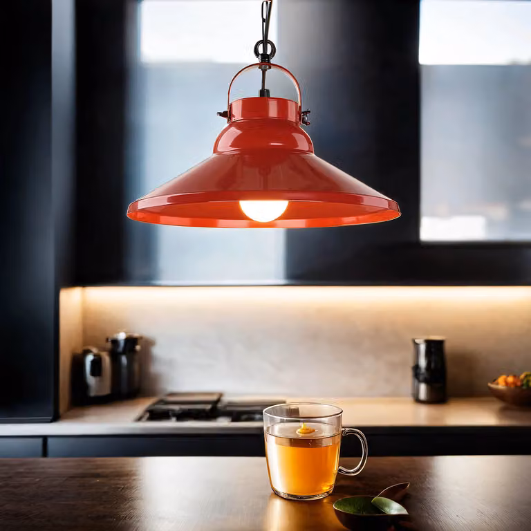 Lampada a sospensione decorativa in design industriale rosso 1x E27 fino a 60 watt 230V in metallo, per cucina sala da pranzo lampada a sospensione lampada a sospensione illuminazione interna