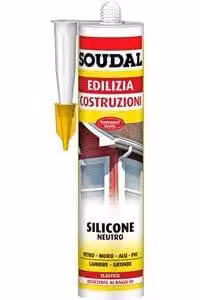 silicone neutro soudal 300 ml - trasparente
