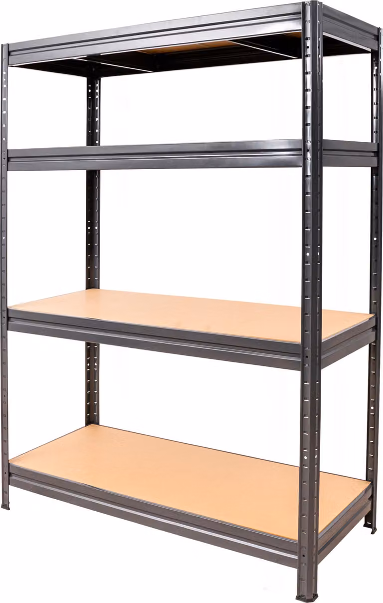 Scaffalatura per carichi pesanti STIER, carico massimo dei ripiani 500 kg, HxLxP 1770x1800x600 mm, scaffale per magazzino, scaffale per officina, scaffale per utensili, scaffale per cantina, scaffale senza bulloni, robusta struttura in acciaio, facile da