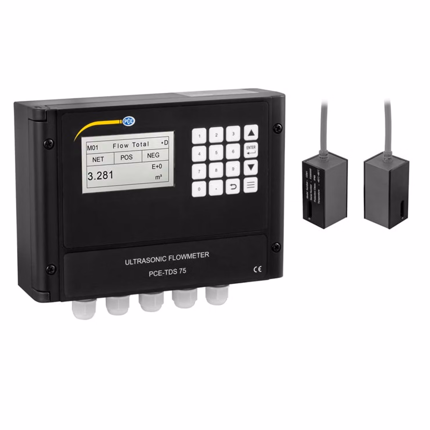 Misuratore di portata a ultrasuoni PCE Instruments modello PCE-TDS 75, per installazione fissa