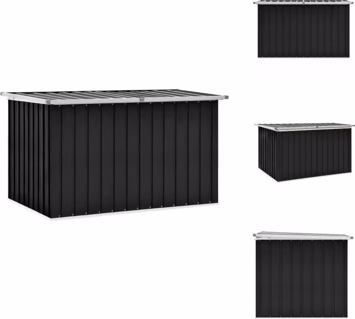 vidaXL Cassetta da giardino antracite 149 x 99 x 93 cm - Cassette da giardino