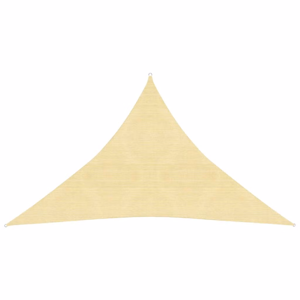 The Living Store Tenda da sole 160 g/m² Beige 2,5x2,5x3,5 m HDPE