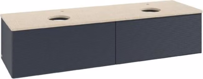 V&B Mobiletto con struttura frontale Antao 160x50cm, HL, WBP botti., md bl. m Lac