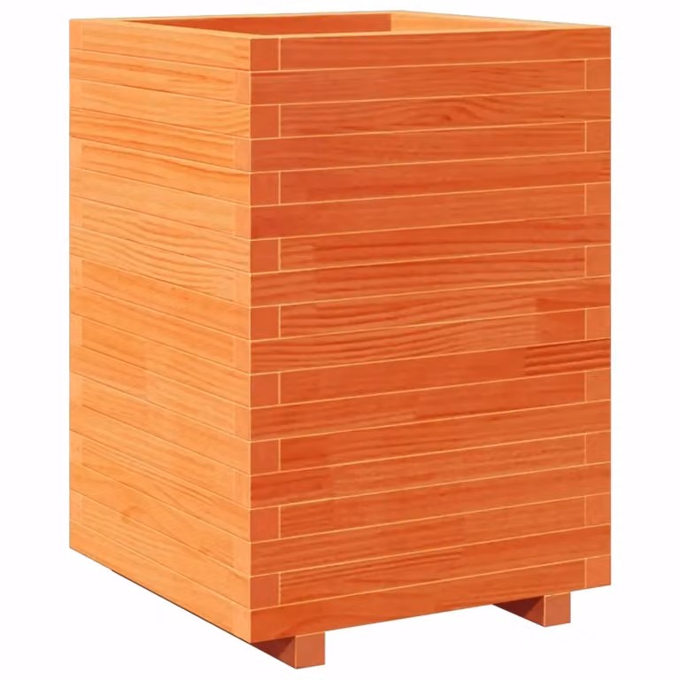 Fioriera da giardino vidaXL in legno marrone L: 50 cm, P: 50 cm, H: 72,5 cm