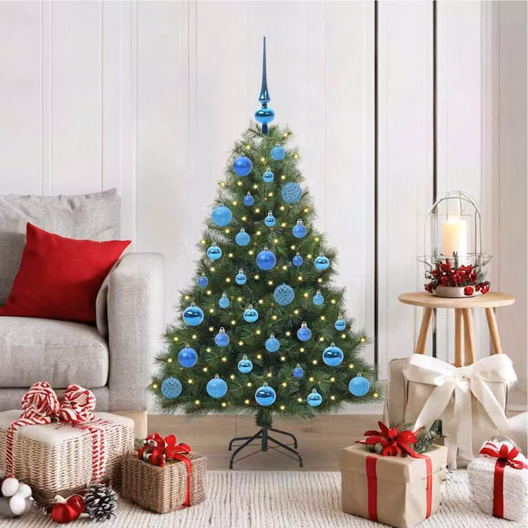 Maison Exclusive - Albero di Natale artificiale con 150 LED, verde, 120 cm, in PE e PVC