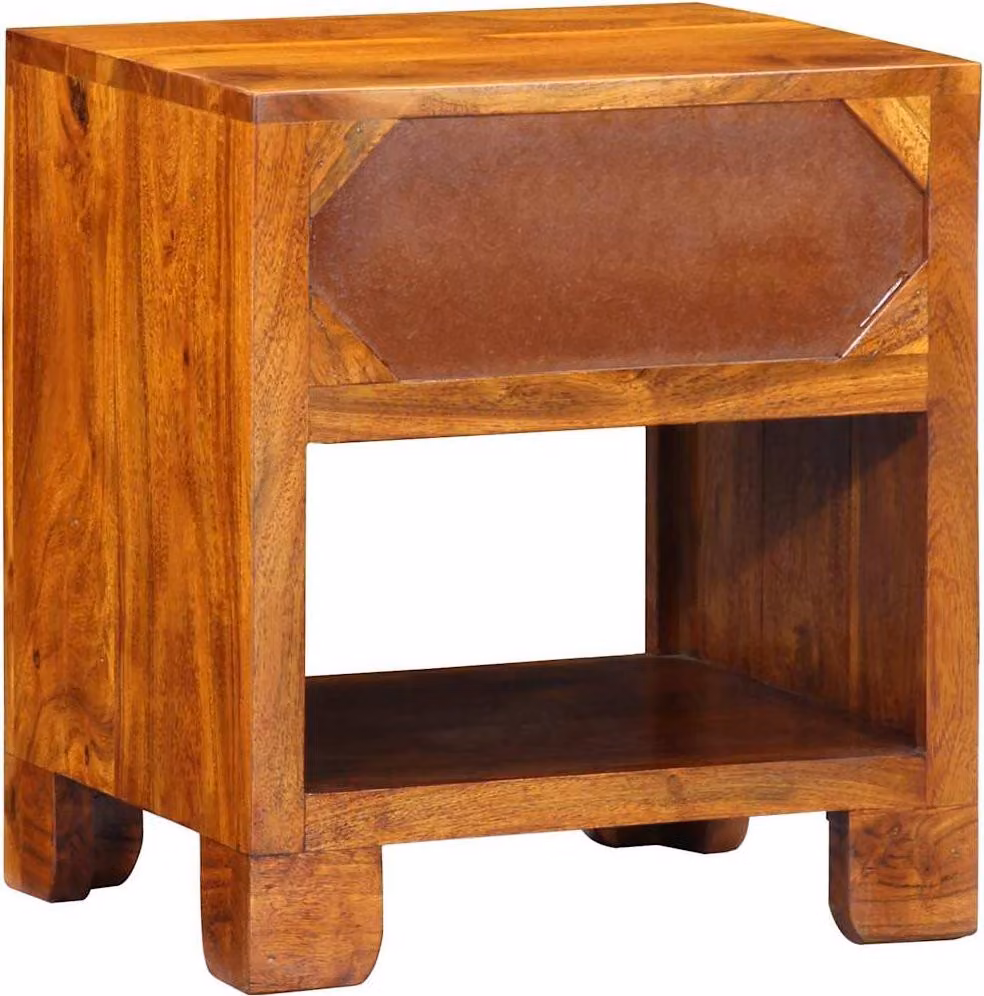 Credenza Multicolore 40 x 35 x 45 cm legno massello di acacia