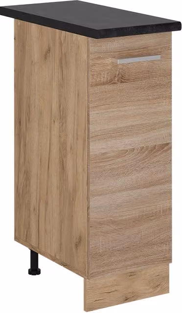 Armadio cucina dispensa alto R-Line Sonoma/Rovere dorato 30 cm, PL Antracite Vicco