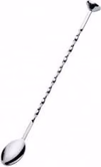 Cucchiaio agitatore per cocktail Ilsa in acciaio inox color argento lucido