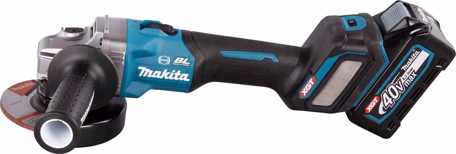 Makita GA023GM201 - Smerigliatrice angolare - a batteria - 125 mm - 2 batterie, caricabatterie incluso - 40 V