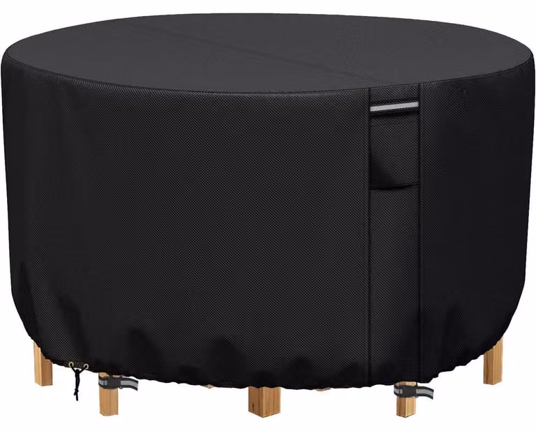 Copertura impermeabile per mobili da giardino, dimensioni 300x90 cm, tessuto Oxford 600D, colore nero