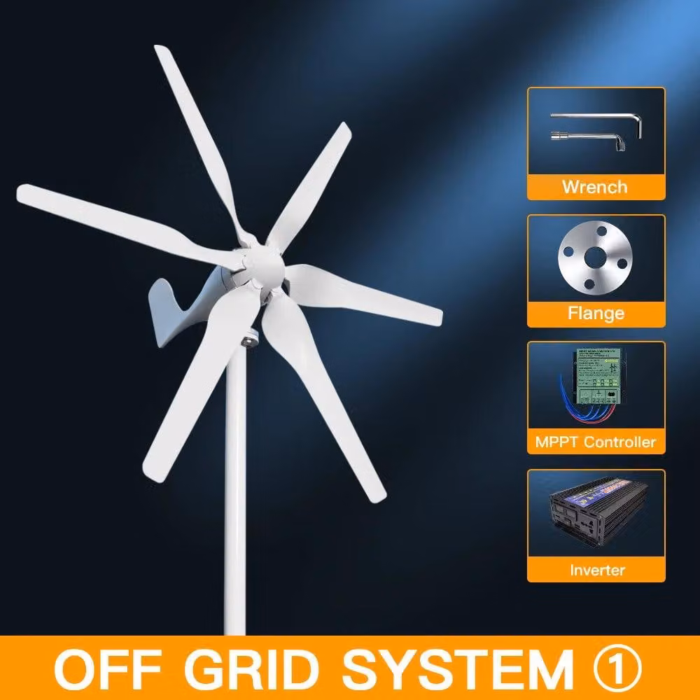 Turbina eolica - Generatore eolico - Sistema di energia eolica - Energia sostenibile - Potenza di 3000W - Basso punto di avviamento