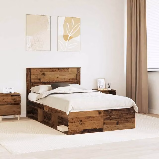 Struttura del letto Legno vecchio 120 x 200 cm Pino massello 3409789
