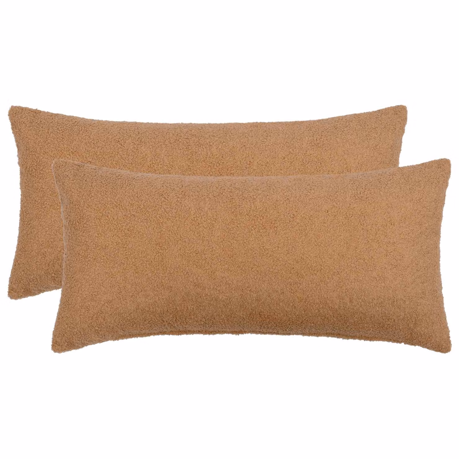 Set di 2 federe vidaXL HEERLEN beige in tessuto bouclé, L 40 cm x P 70 cm