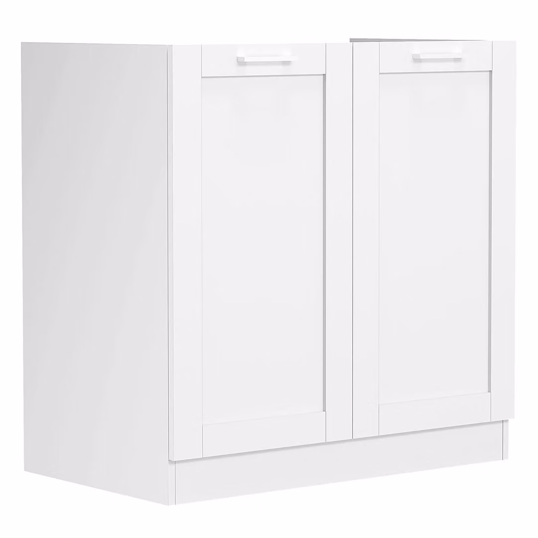 Lavatoio | Dimensioni ca. H. 82 x W. 80 x. T. 46 cm | Armadio inferiore con due ante girevoli in stile country house | Mobili da cucina – Colura