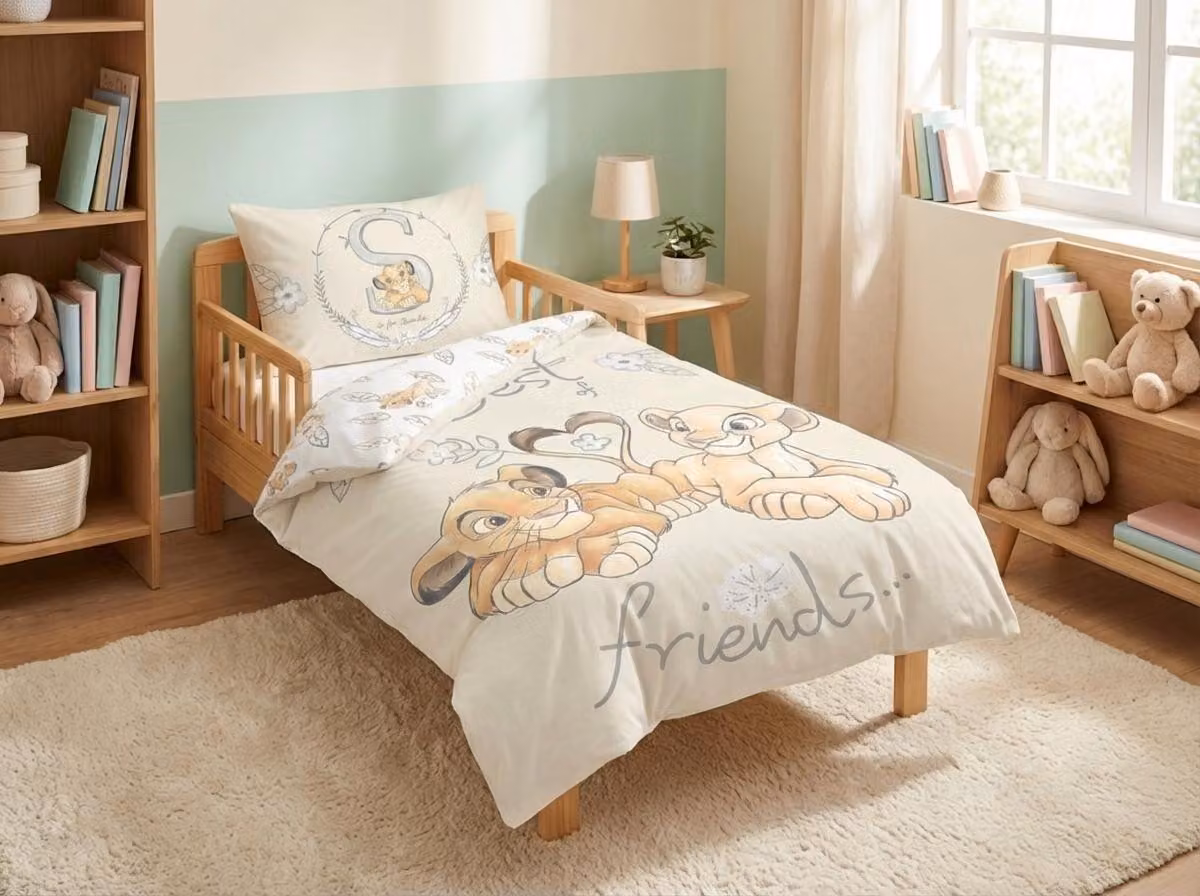 Set di biancheria da letto per bambini Il Re Leone - copripiumino 100x135 cm e federa 40x60 cm